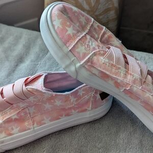 Blowfish Malibu Pink Star Patterned Women's Sneakers 10